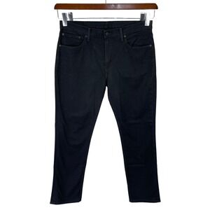 Levi Strauss 511 Slim Fit Jeans Men 36x30 Streetwear Moto Grunge Denim Black